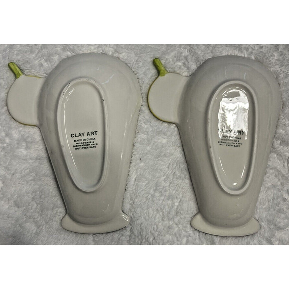 Set of 2 Clay Art Summer Drink Lemon, Straw, Umbrella Dessert Bowls Pink - Picture 3 of 3